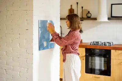 Magnetisk tørresletteboard med motiv af abstrakt trekantsmønster