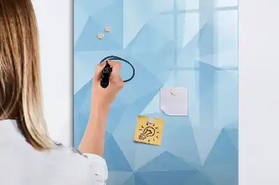 Magnetisk tørresletteboard med motiv af abstrakt trekantsmønster