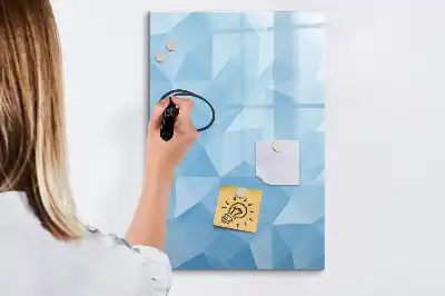 Magnetisk tørresletteboard med motiv af abstrakt trekantsmønster