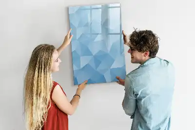 Magnetisk tørresletteboard med motiv af abstrakt trekantsmønster