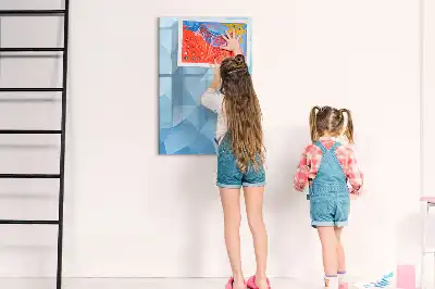 Magnetisk tørresletteboard med motiv af abstrakt trekantsmønster