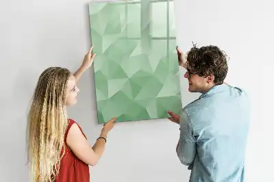 Magnetisk tørresletteboard med motiv af abstrakt trekantsmønster