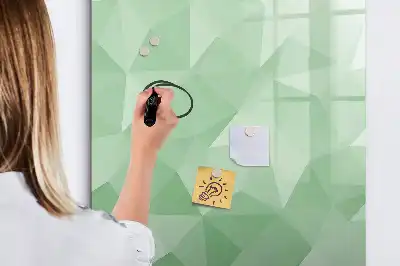 Magnetisk tørresletteboard med motiv af abstrakt trekantsmønster