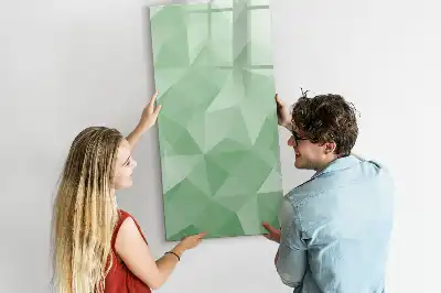 Magnetisk tørresletteboard med motiv af abstrakt trekantsmønster