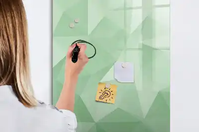 Magnetisk tørresletteboard med motiv af abstrakt trekantsmønster
