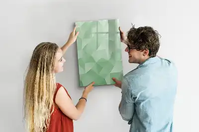 Magnetisk tørresletteboard med motiv af abstrakt trekantsmønster