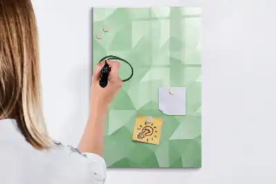 Magnetisk tørresletteboard med motiv af abstrakt trekantsmønster