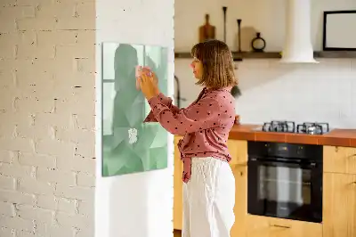 Magnetisk tørresletteboard med motiv af abstrakt trekantsmønster