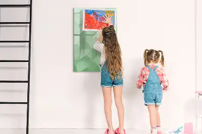 Magnetisk tørresletteboard med motiv af abstrakt trekantsmønster