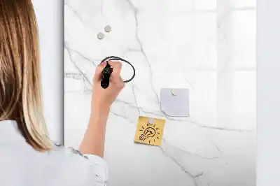 Magnetisk tørretavle i dekorativ marmoroptik