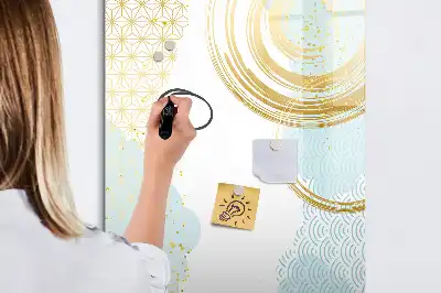 Tørreslette magnetisk board Dekorativ abstraktion