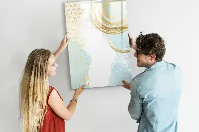 Tørreslette magnetisk board Dekorativ abstraktion