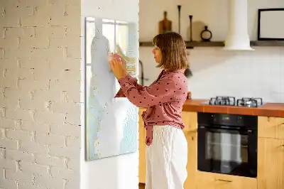 Tørreslette magnetisk board Dekorativ abstraktion