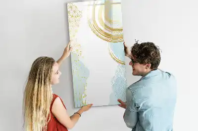 Tørreslette magnetisk board Dekorativ abstraktion