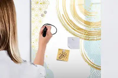 Tørreslette magnetisk board Dekorativ abstraktion