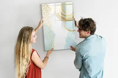 Tørreslette magnetisk board Dekorativ abstraktion