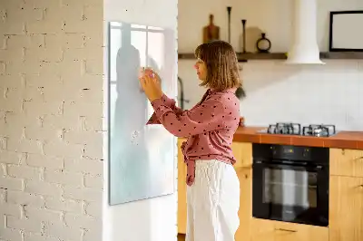 Magnetisk whiteboard med pastelabstraktion