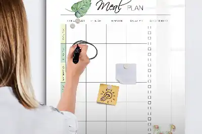 Magnetisk kostplanstavle tørreslettet model