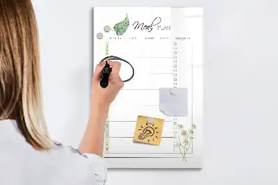 Magnetisk kostplanstavle tørreslettet model