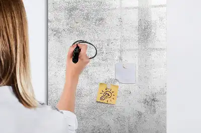Magnetisk whiteboard til betonvæg
