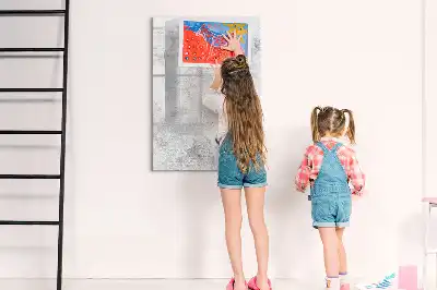 Magnetisk whiteboard til betonvæg