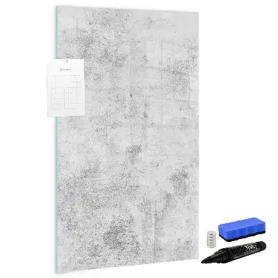 Magnetisk whiteboard til betonvæg