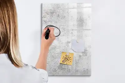 Magnetisk whiteboard til betonvæg