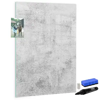 Magnetisk whiteboard til betonvæg