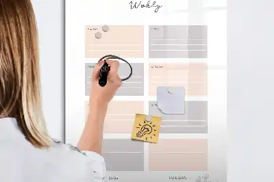 Ugeplanner magnetisk tørresletteboard