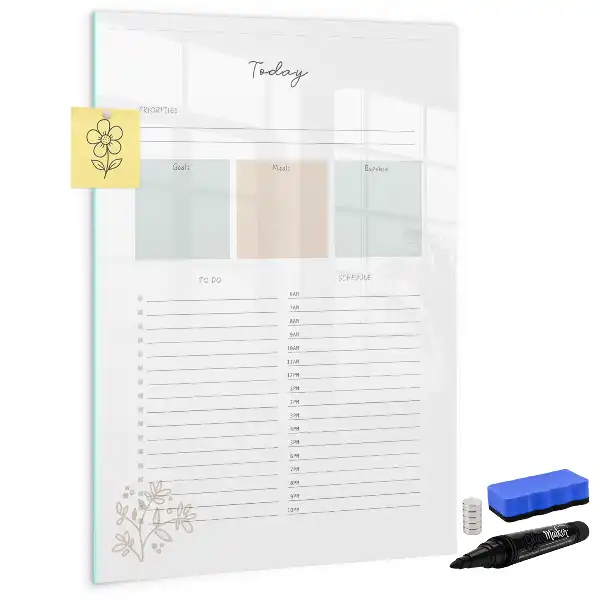 Magnetisk whiteboard til daglig planlægning tørreslette-tavle til dagens gøremål