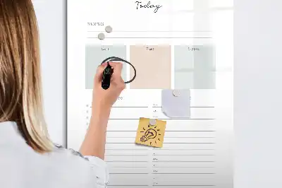Magnetisk whiteboard til daglig planlægning tørreslette-tavle til dagens gøremål