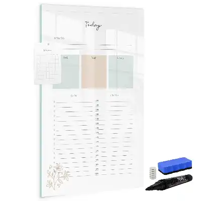 Magnetisk whiteboard til daglig planlægning tørreslette-tavle til dagens gøremål
