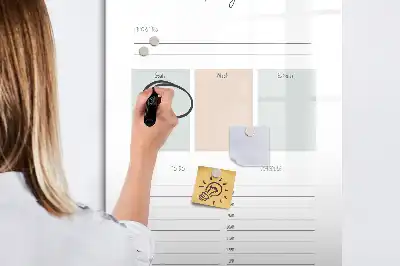 Magnetisk whiteboard til daglig planlægning tørreslette-tavle til dagens gøremål