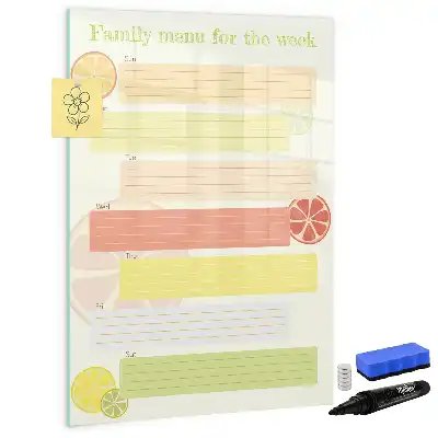 Magnetisk tørresletteboard Menuplanner