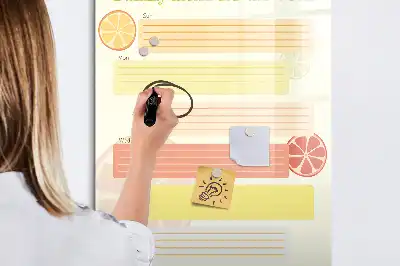 Magnetisk tørresletteboard Menuplanner