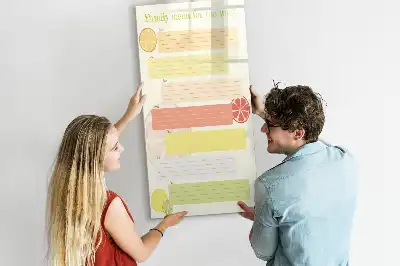 Magnetisk tørresletteboard Menuplanner