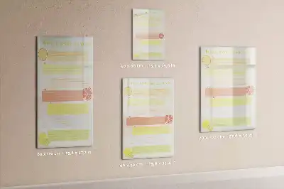 Magnetisk tørresletteboard Menuplanner