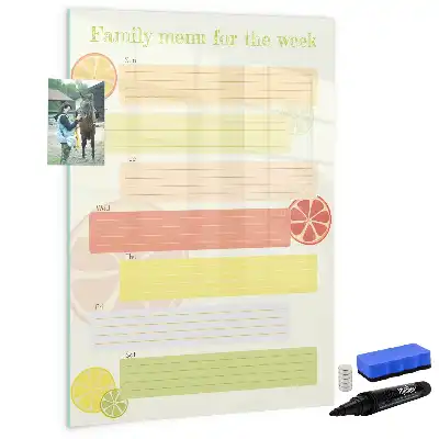 Magnetisk tørresletteboard Menuplanner