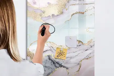 Magnetisk tørretavle i marmor-design