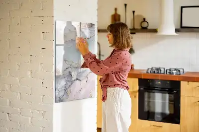 Magnetisk tørretavle i marmor-design