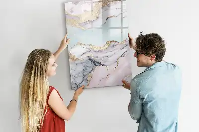 Magnetisk tørretavle i marmor-design