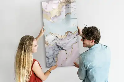 Magnetisk tørretavle i marmor-design