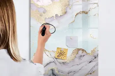 Magnetisk tørretavle i marmor-design