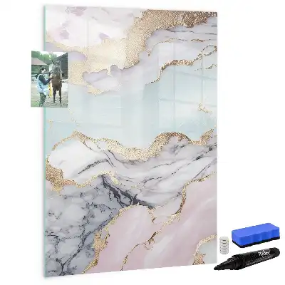 Magnetisk tørretavle i marmor-design