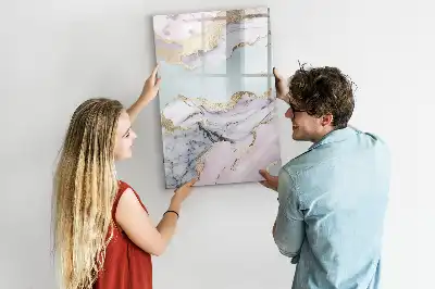 Magnetisk tørretavle i marmor-design