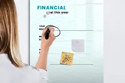 Tørreslette magnetisk board Økonomiplanner