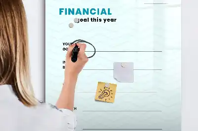 Tørreslette magnetisk board Økonomiplanner