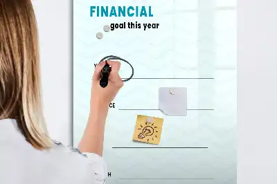 Tørreslette magnetisk board Økonomiplanner