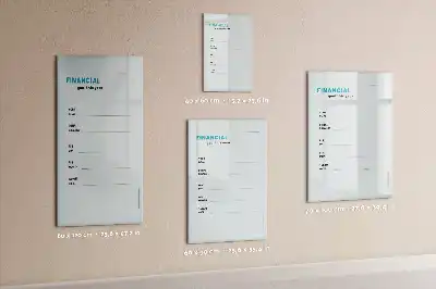 Tørreslette magnetisk board Økonomiplanner