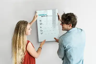 Tørreslette magnetisk board Økonomiplanner